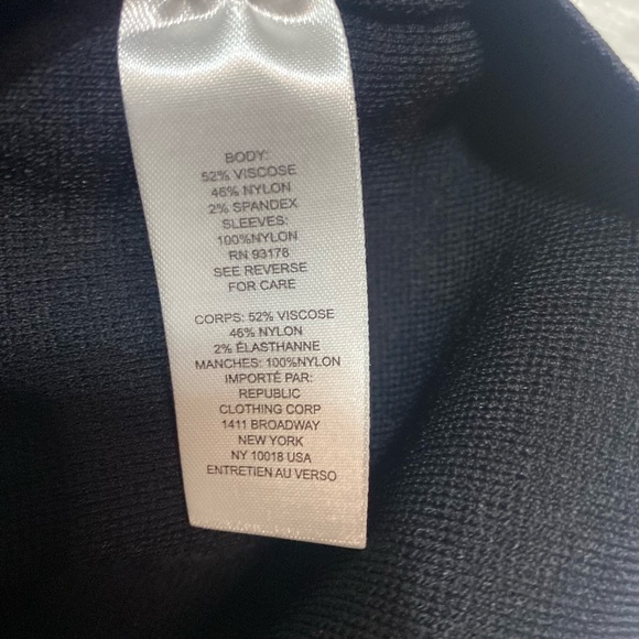 House of Harlow 1960 Sheer Puff Sleeves Black Size Large NWT - Picture 5 of 6